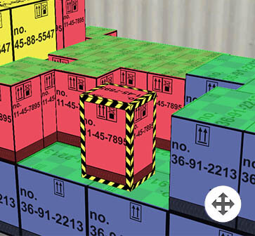 How to manually relocate an item in EasyCargo How to manually relocate an item in EasyCargo container packing calculator