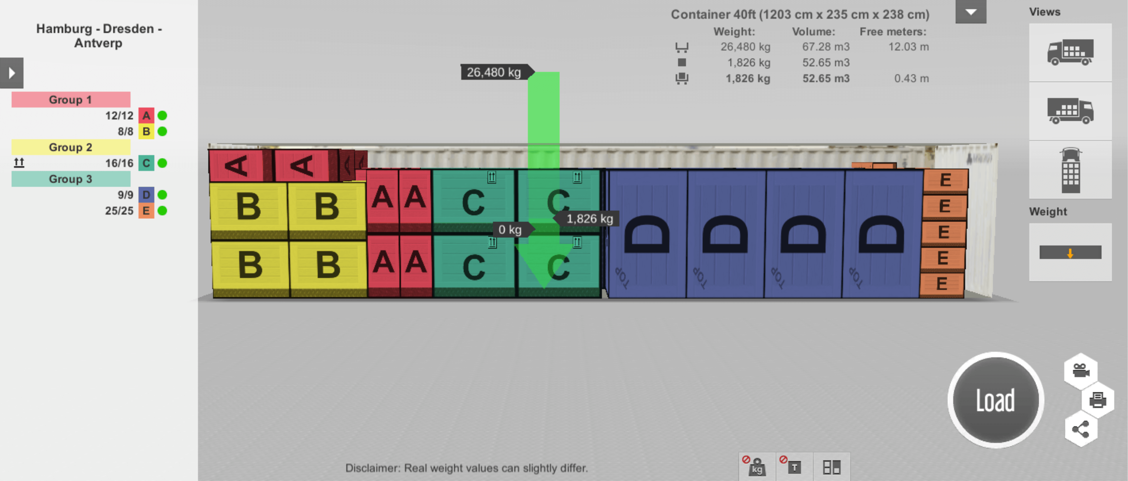 how-to-check-the-conatiner-weight-distribution